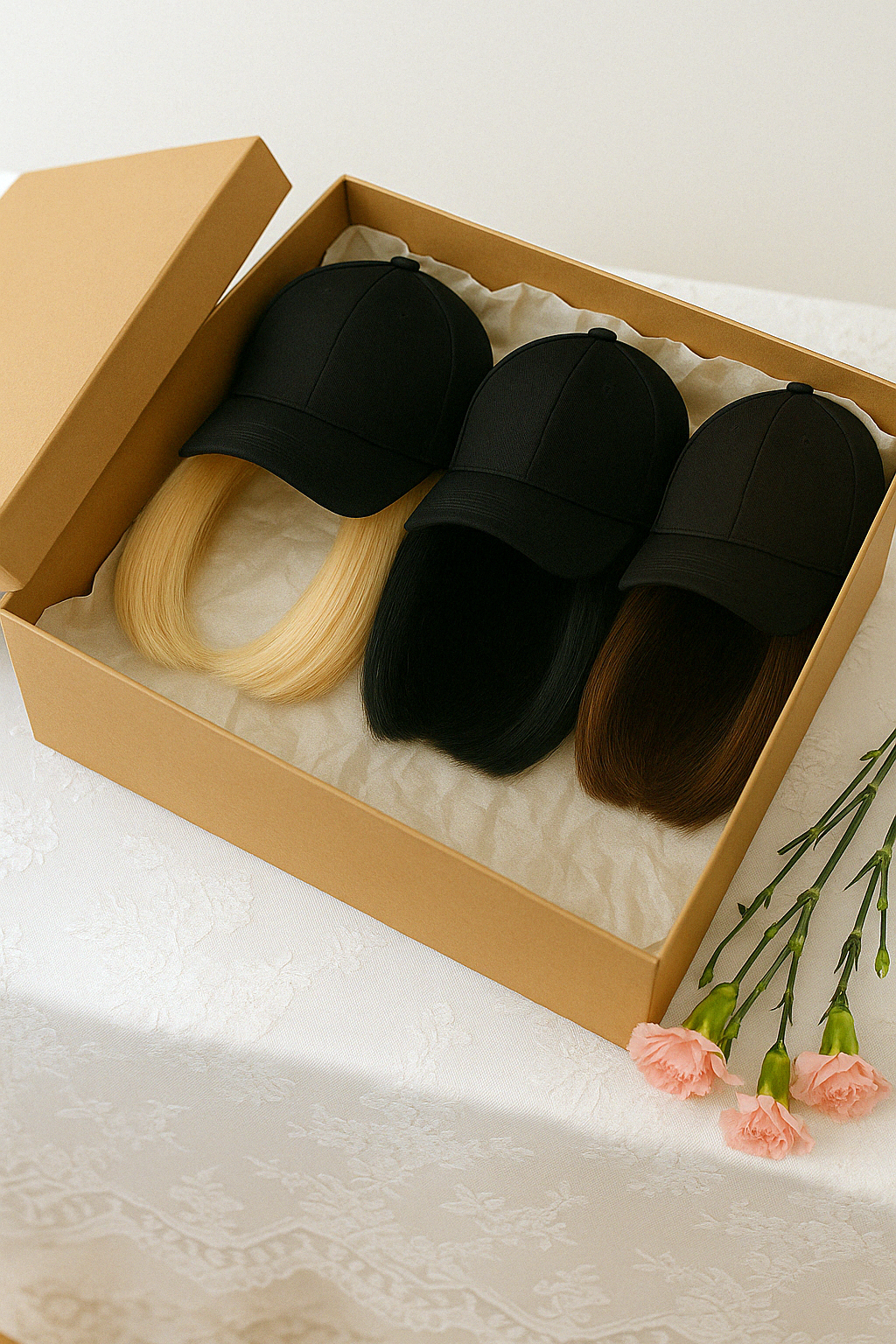 The Luxe 3-Piece 6"inch Wig Cap Gift Set