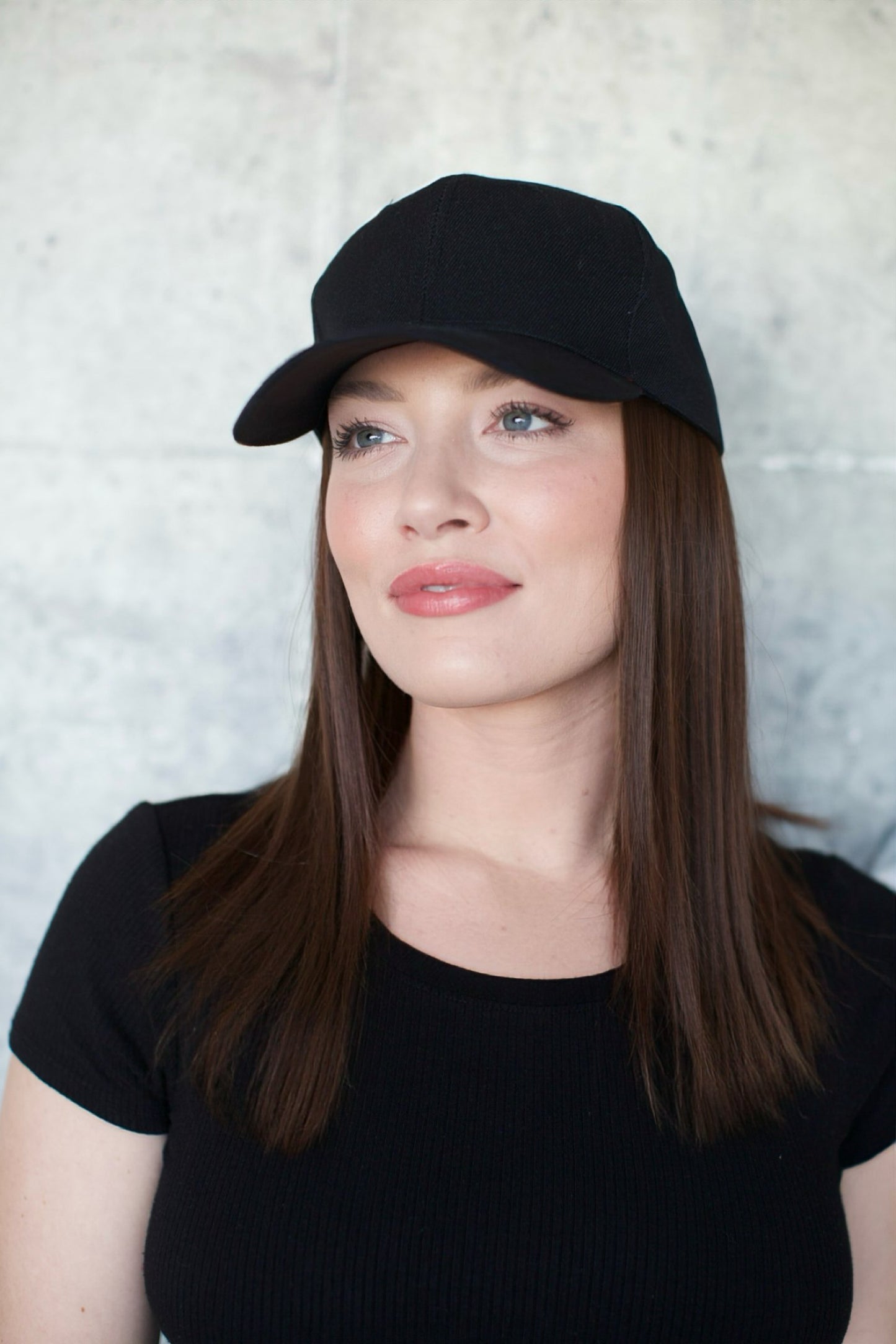 10" Medium Brown Baseball Cap Hair